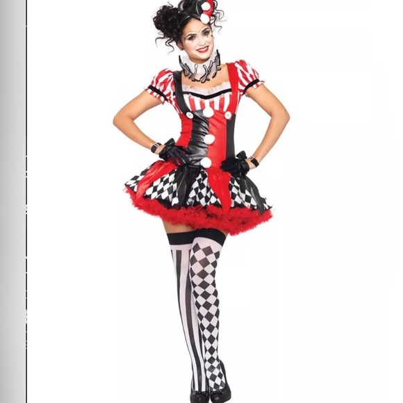 Leg Ave Harlequin Clown Costume Small NWT - Picture 1 of 1